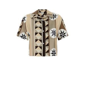 Loewe Paula's Ibiza Women Printed Satin Paula S Ibiza Shirt